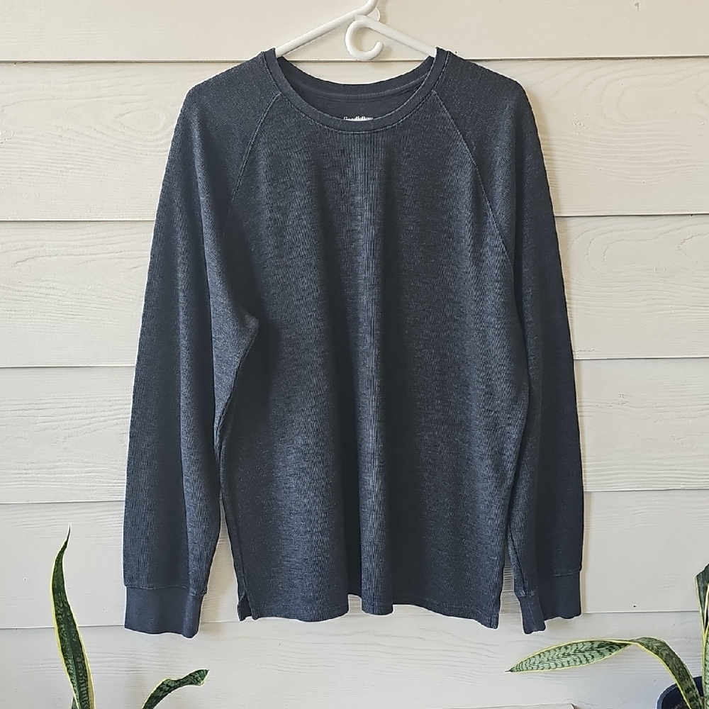 Goodfellow & Co Charcoal Heather Long Sleeve Crew